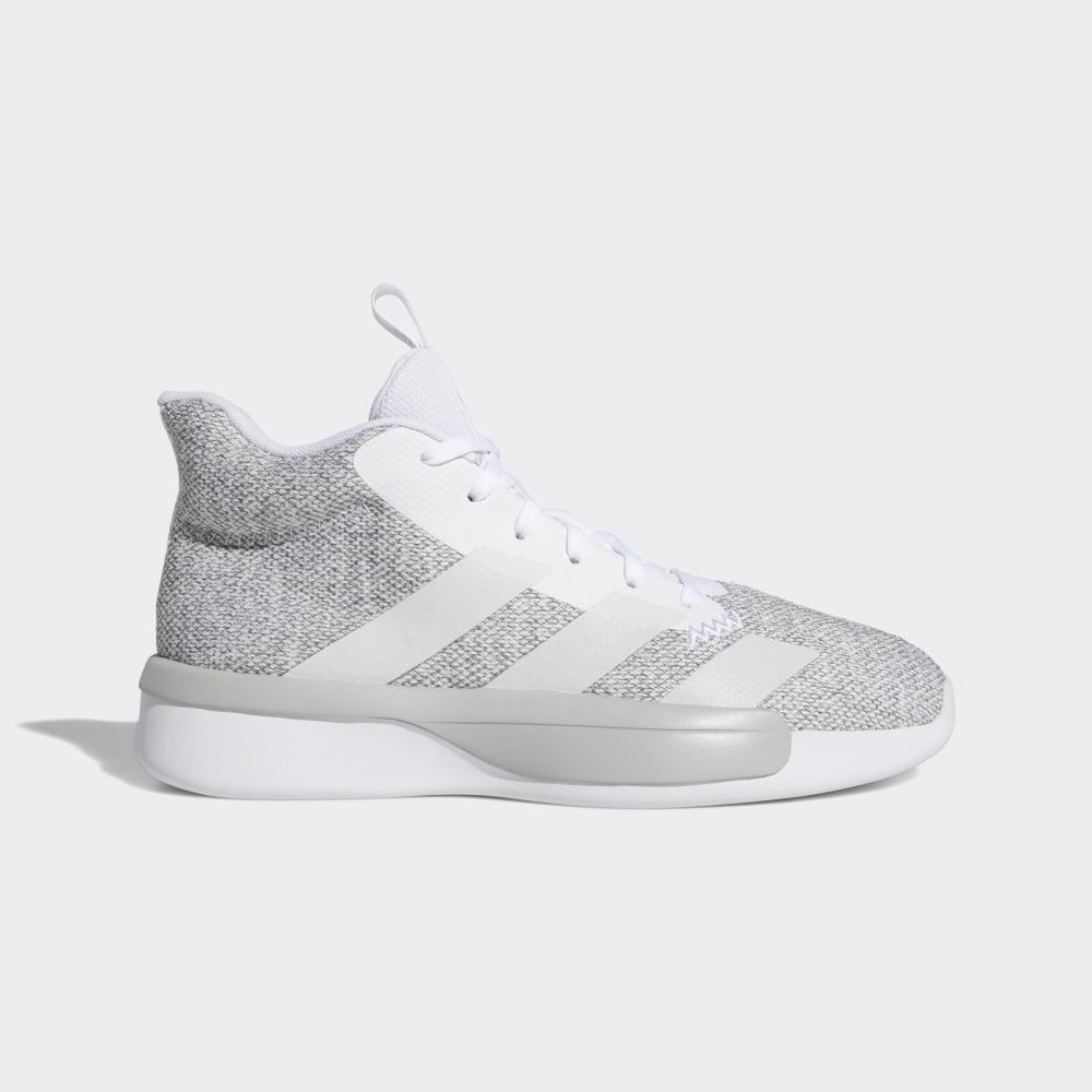 Adidas Men's Pro Next 2019 Basketball Shoes White/Grey/Black Ireland EH1968